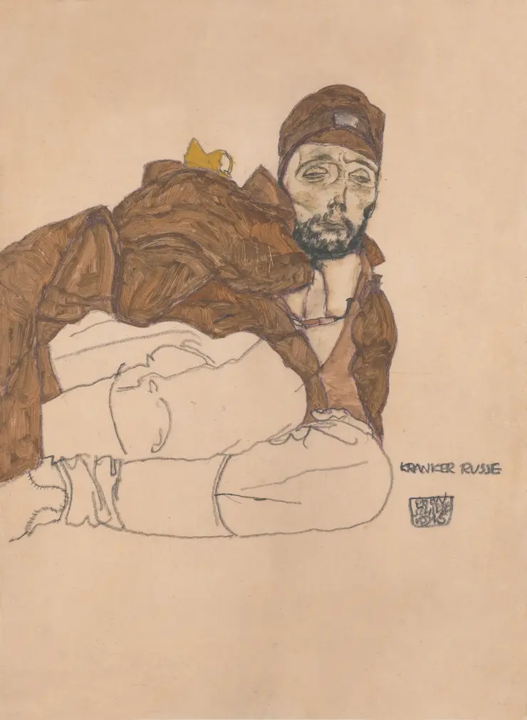 Sick Russian Soldier (1915) – Egon Schiele