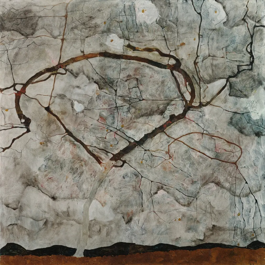 Autumn Tree Stirred Air (Winter Tree) 1912 Schiele