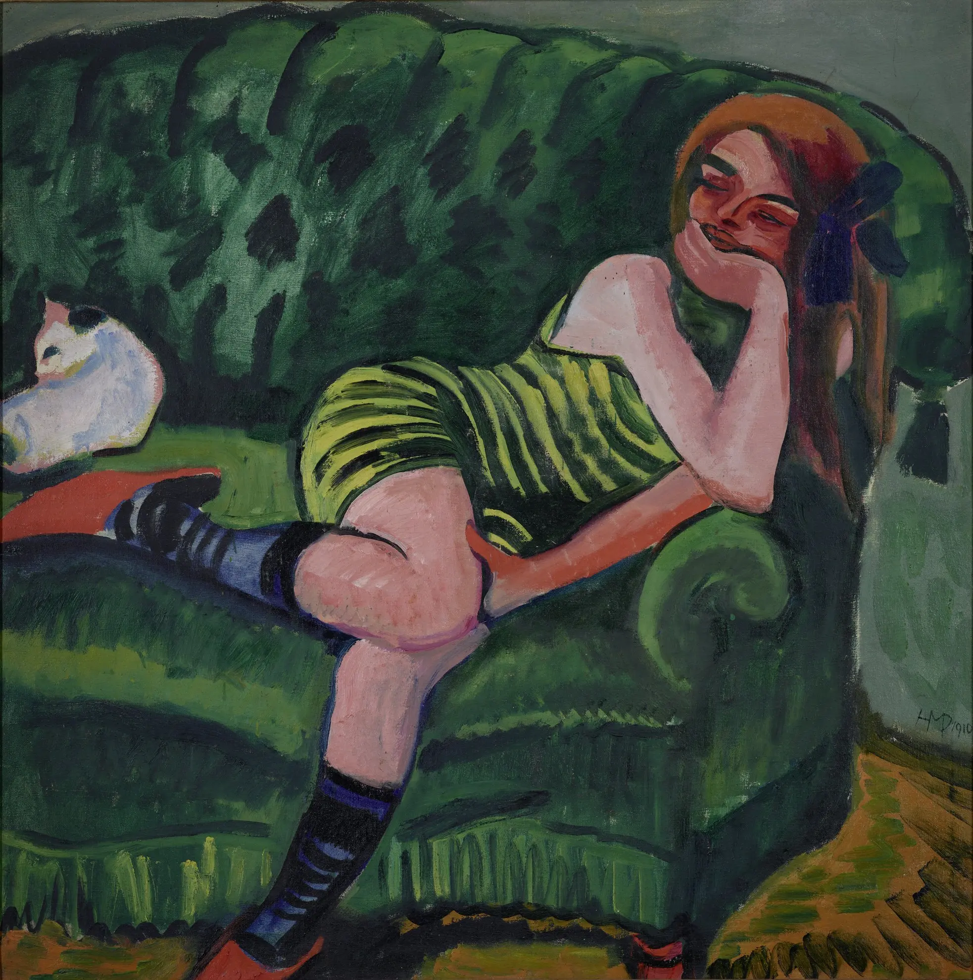 The Green Sofa, 1910 Max Pechstein