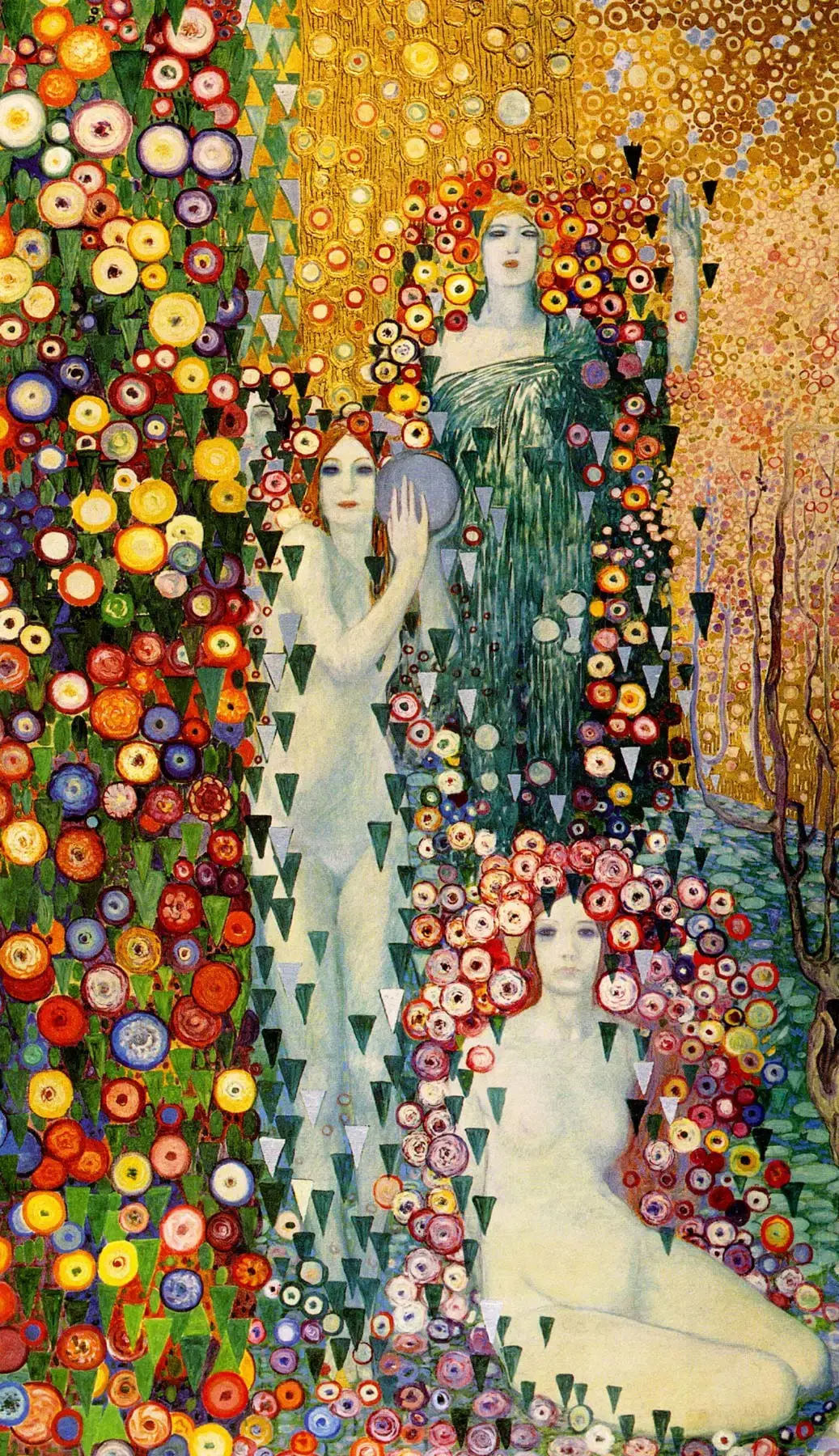 La vita e l’animazione dei prati 1914 Galileo Chini