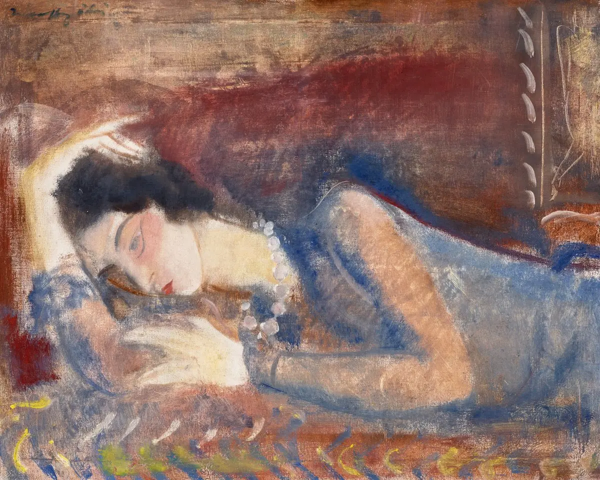 Reclining Zdenka, 1926 – Ödön Márffy