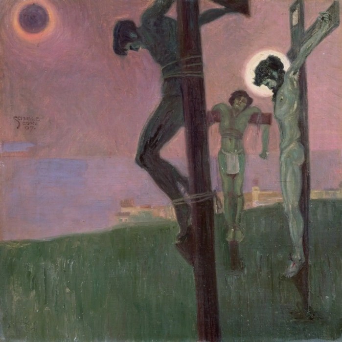 Crucifixion with Darkened Sun 1907 Schiele