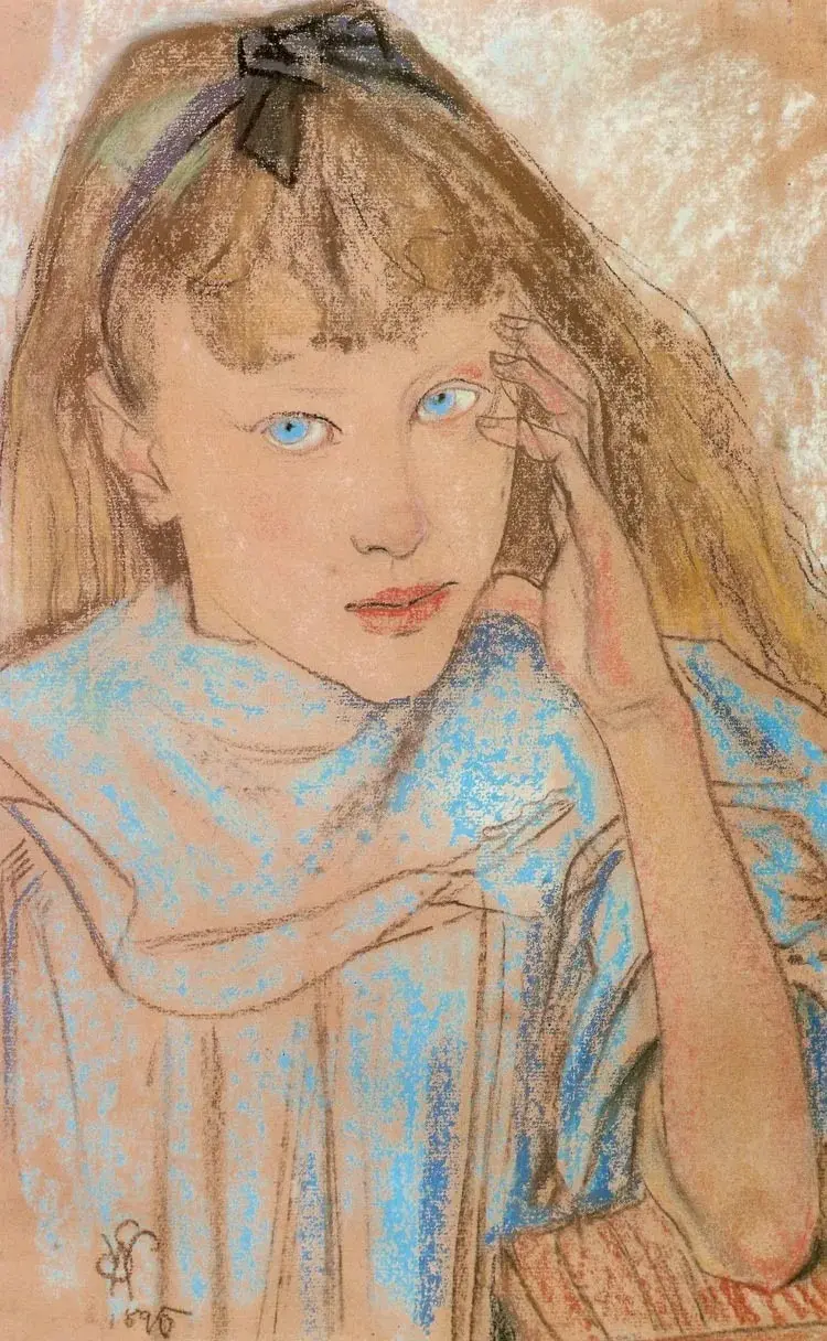 Girl with the Blue Eyes, 1895 – Stanisław Wyspiański