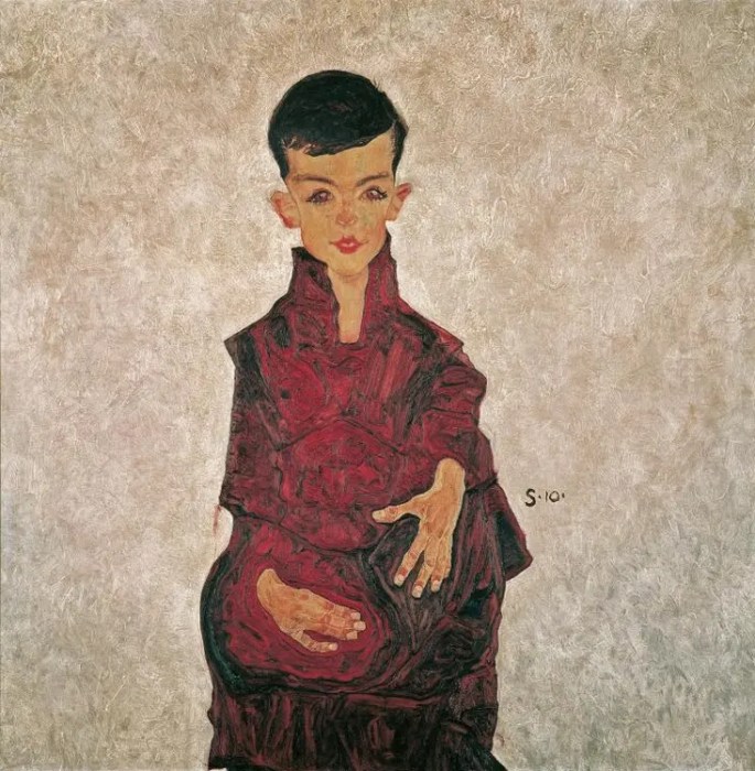 Portrait of a Boy I 1910 Schiele