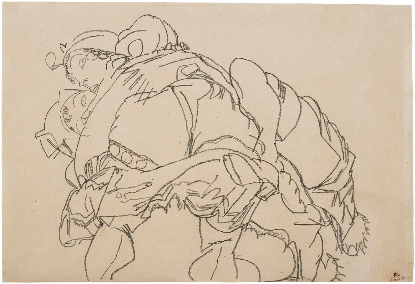 Two Women (Girlfriends), 1915 – Egon Schiele