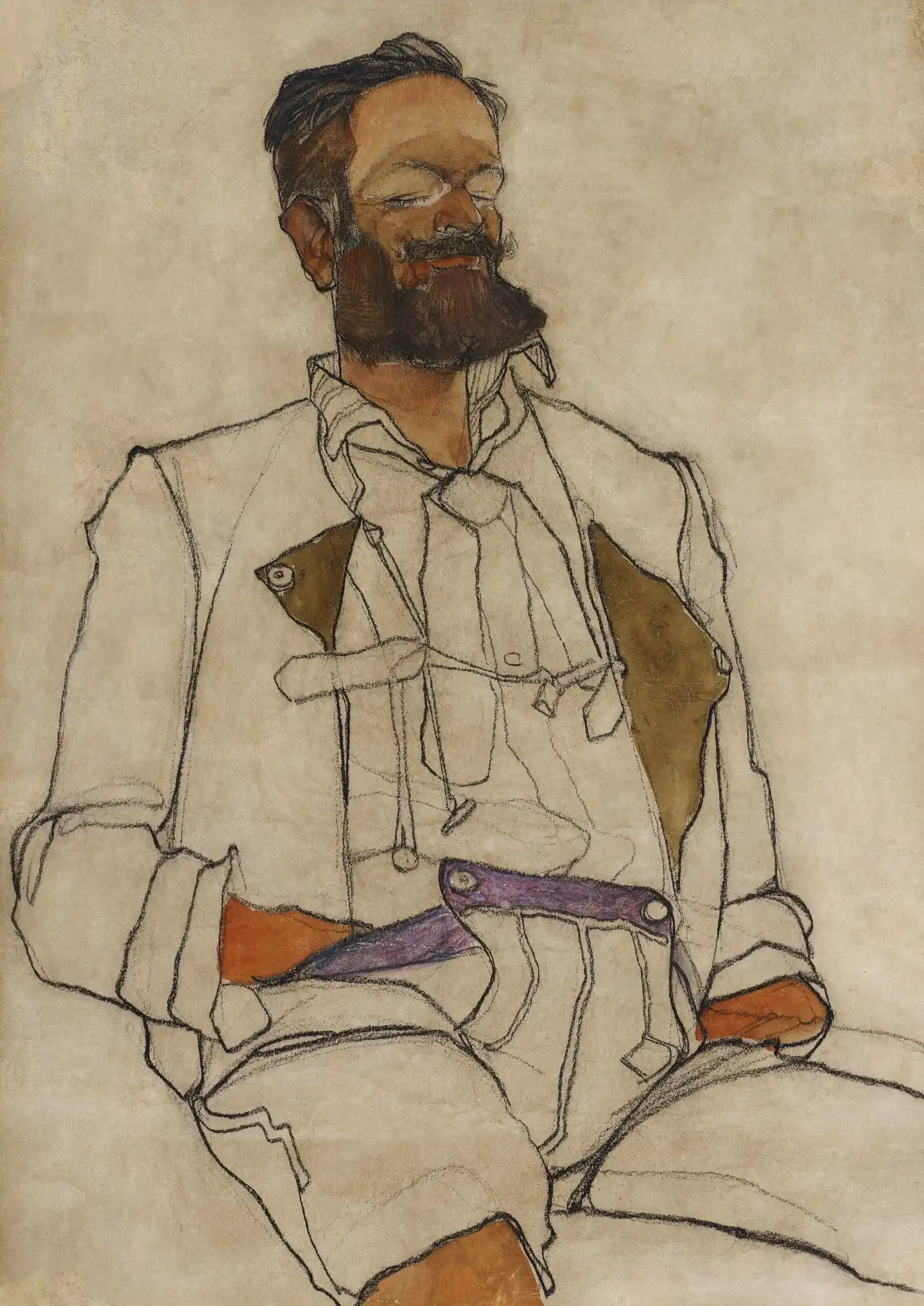 Portrait of a Gentleman 1910 Schiele