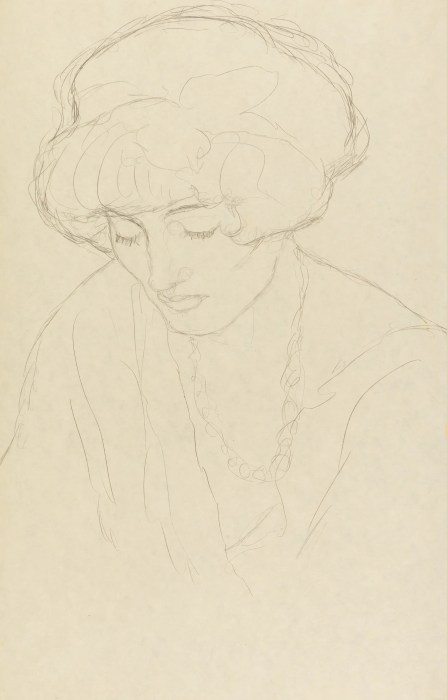 With Downcast Gaze, 1916 Klimt