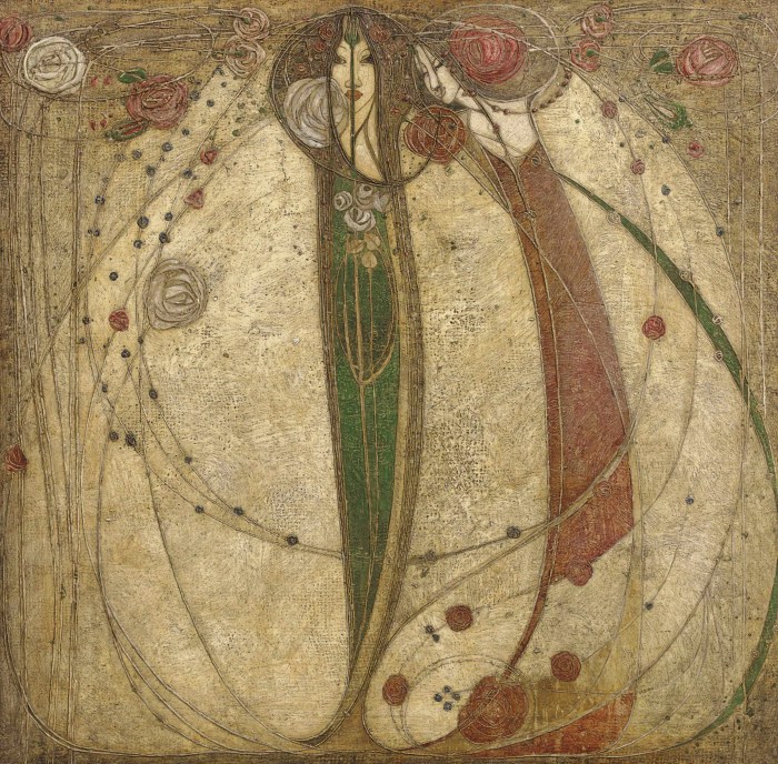 The White and the Red Rose, 1902 - Margaret macdonald