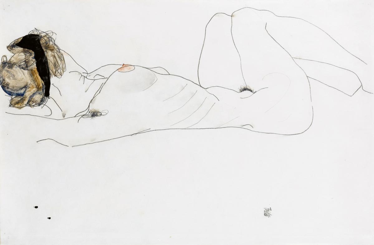 Reclining Female Nude 1912 Egon Schiele