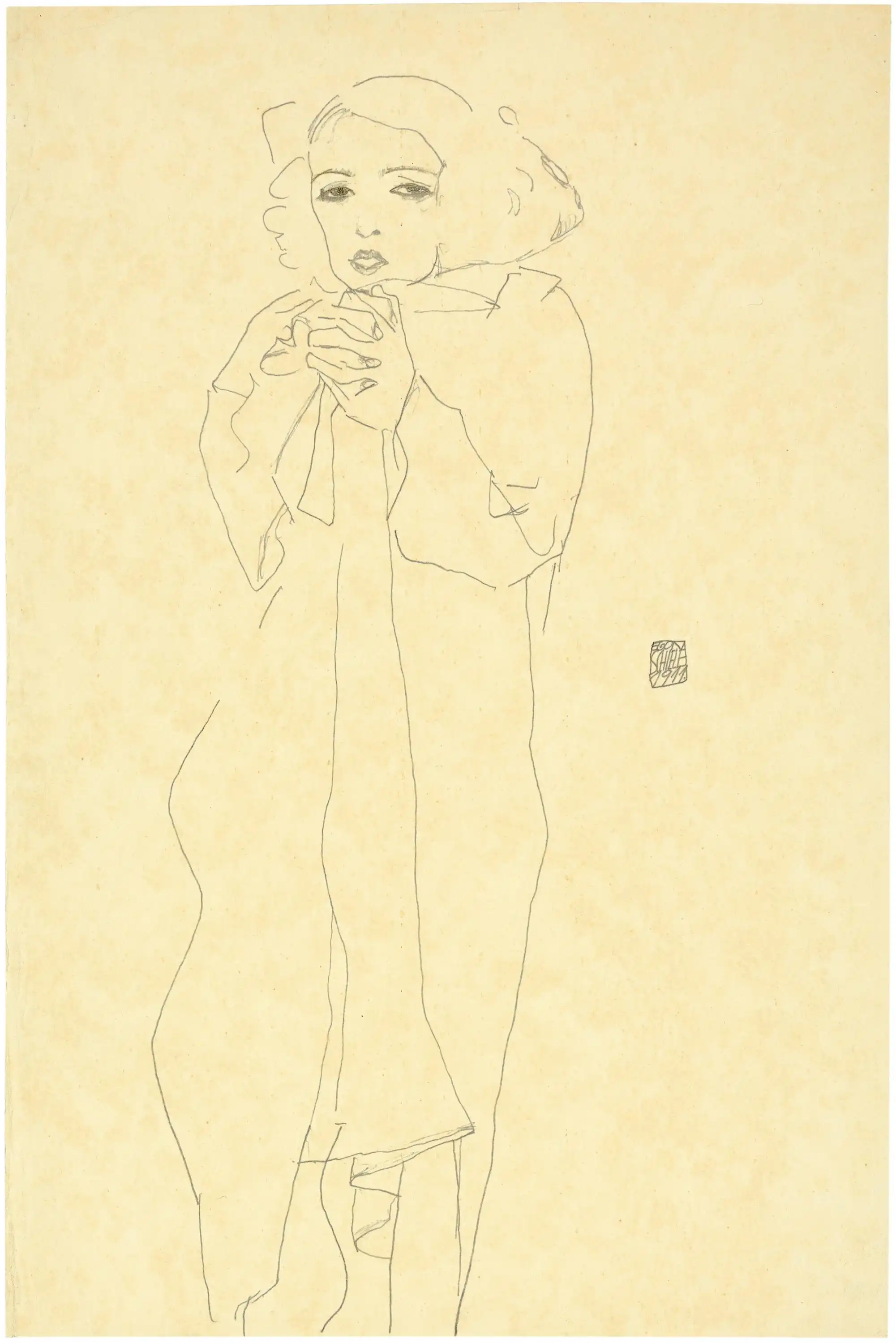 Portrait of the Dancer Moa 1911 Egon Schiele