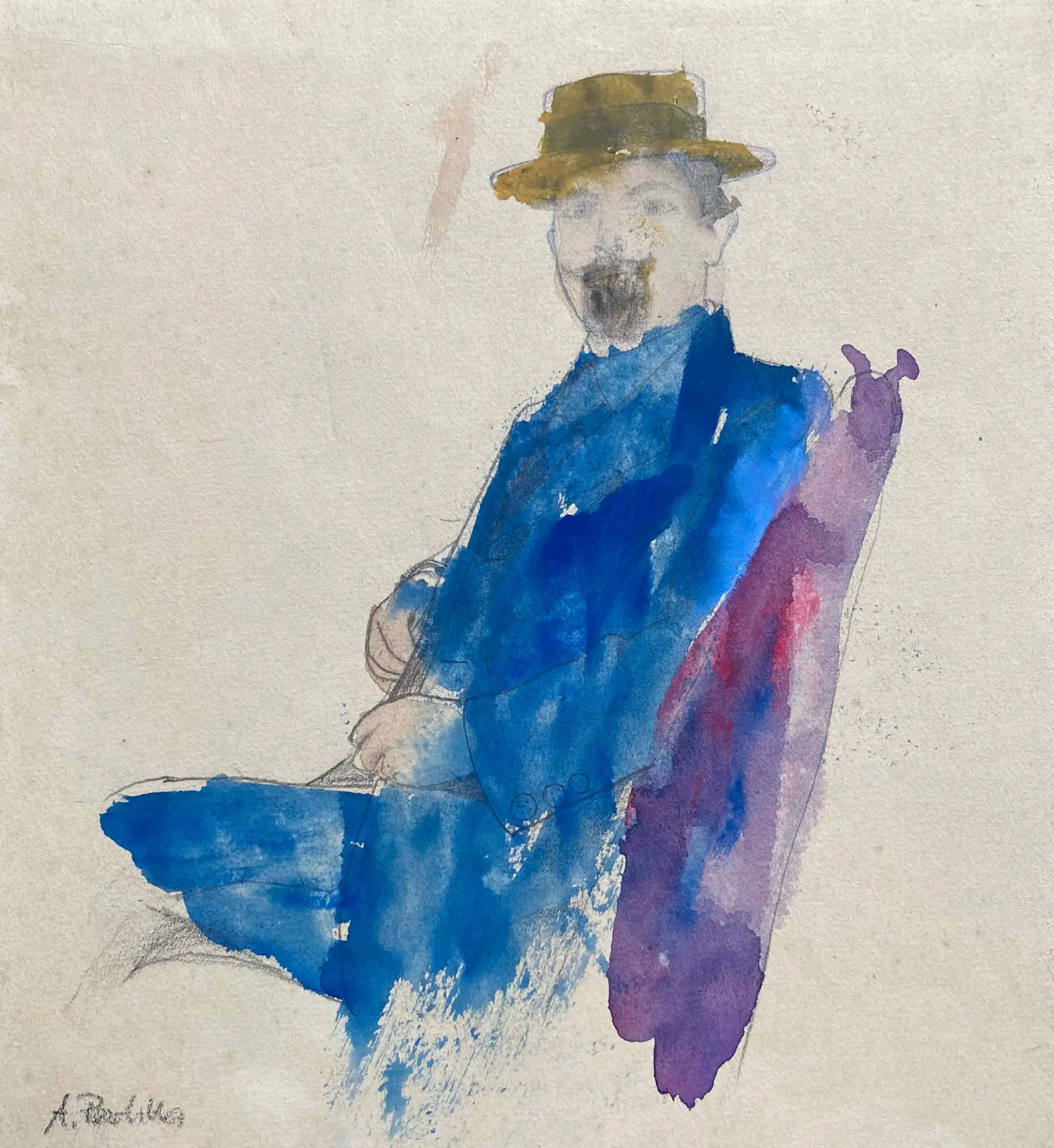 Man with Hat, n.d. – Anton Peschka