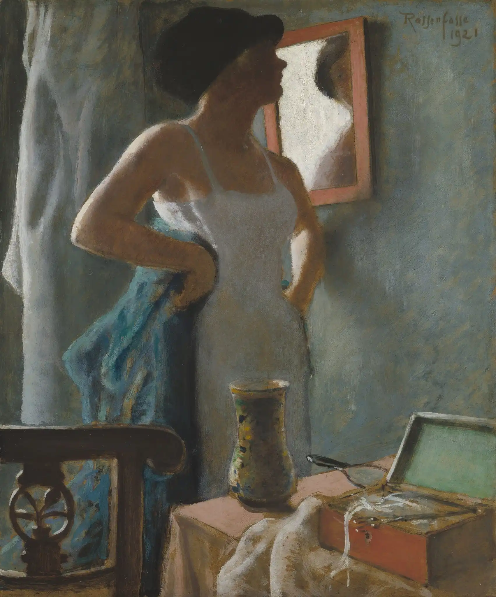 The Woman at the Mirror, 1921 – Armand Rassenfosse