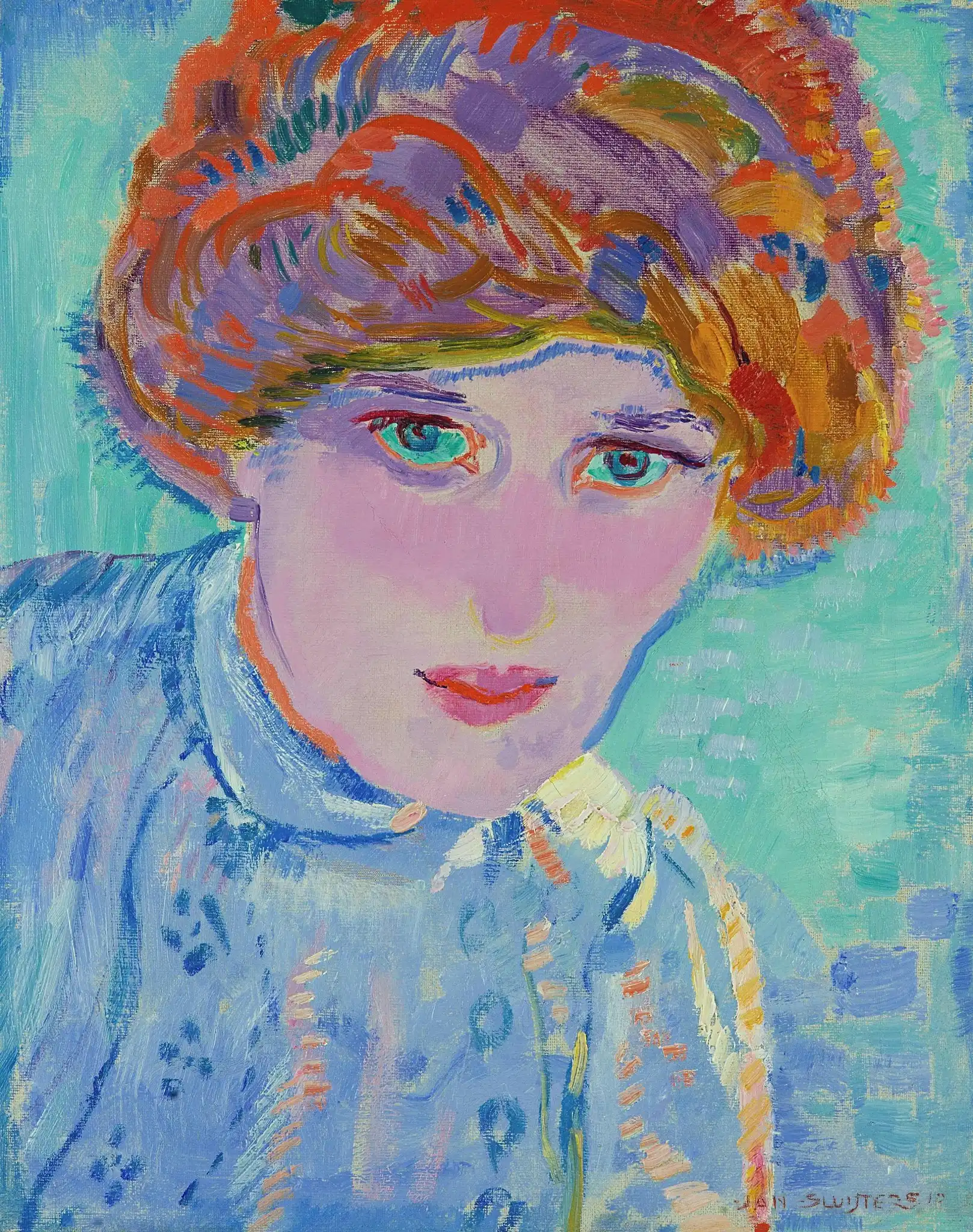 Portrait of Greet van Cooten, 1910 – Jan Sluijters