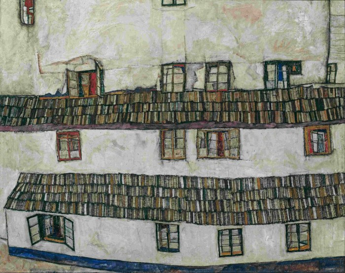 Facade of a House (Windows), 1914 Egon Schiele