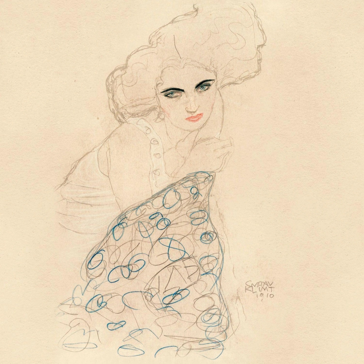 Portrait of a Girl, 1910 – Gustav Klimt