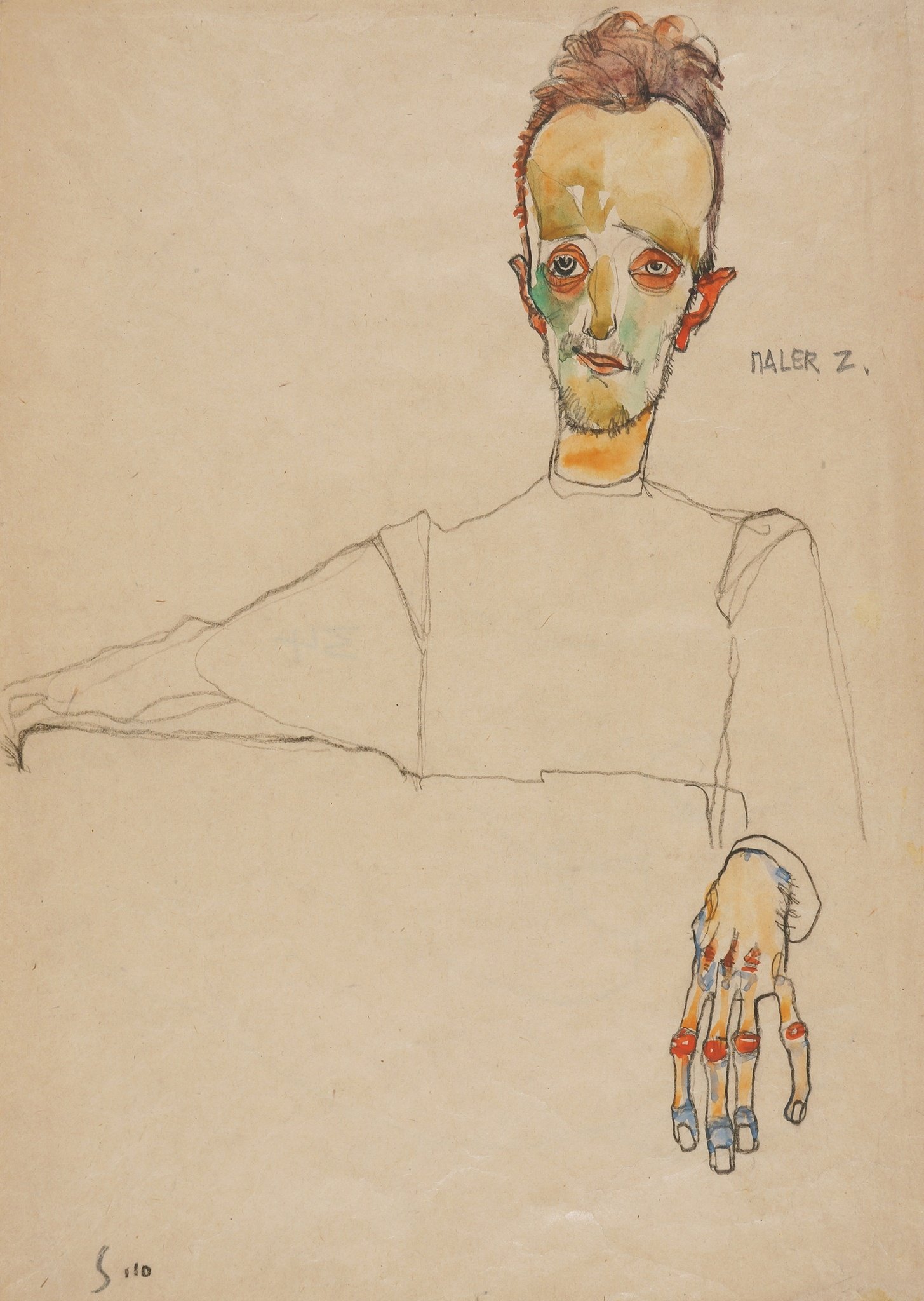 Painter Zakovsek 1910 Egon Schiele