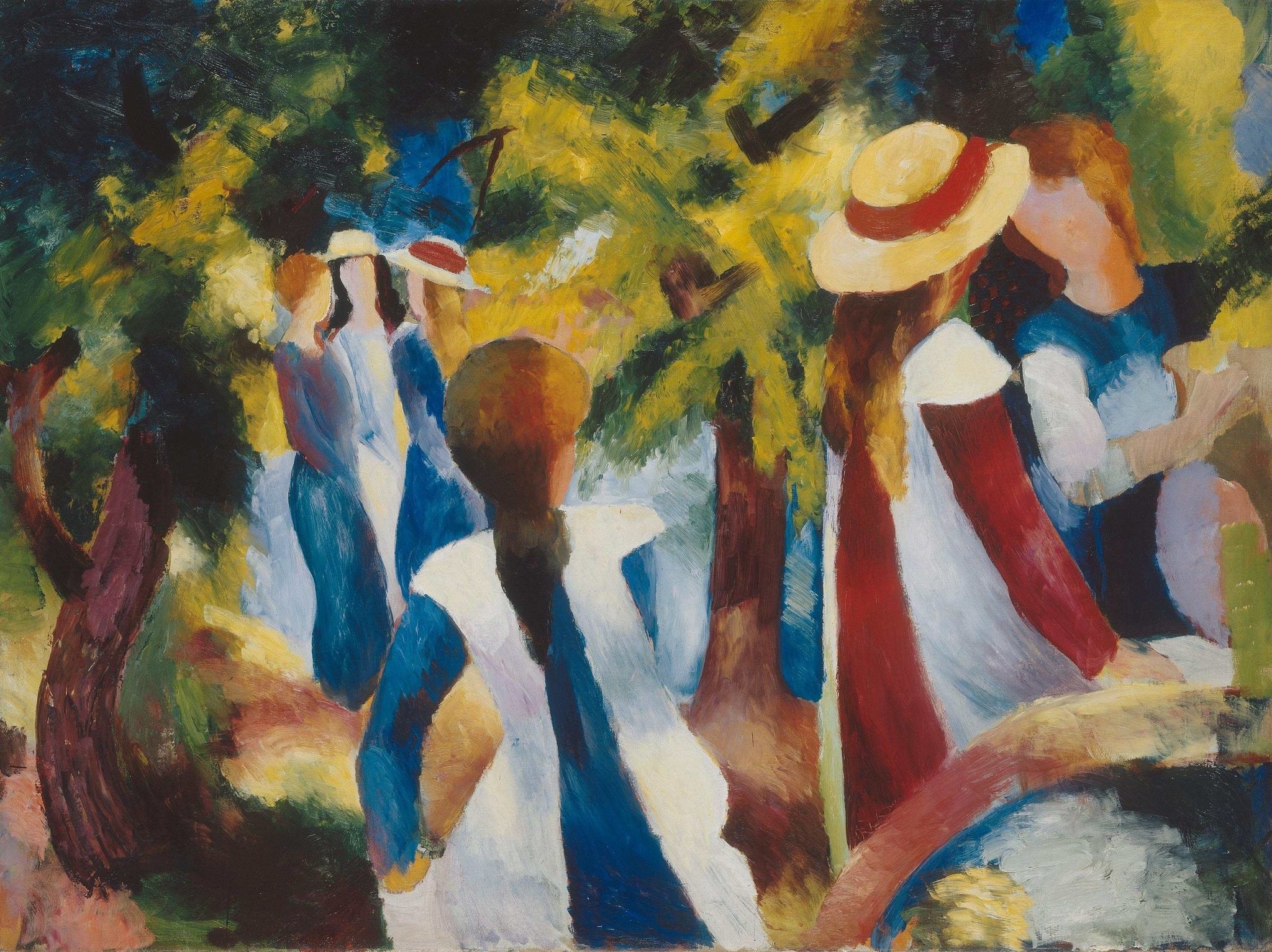 Girls under Trees, 1914 – August Macke