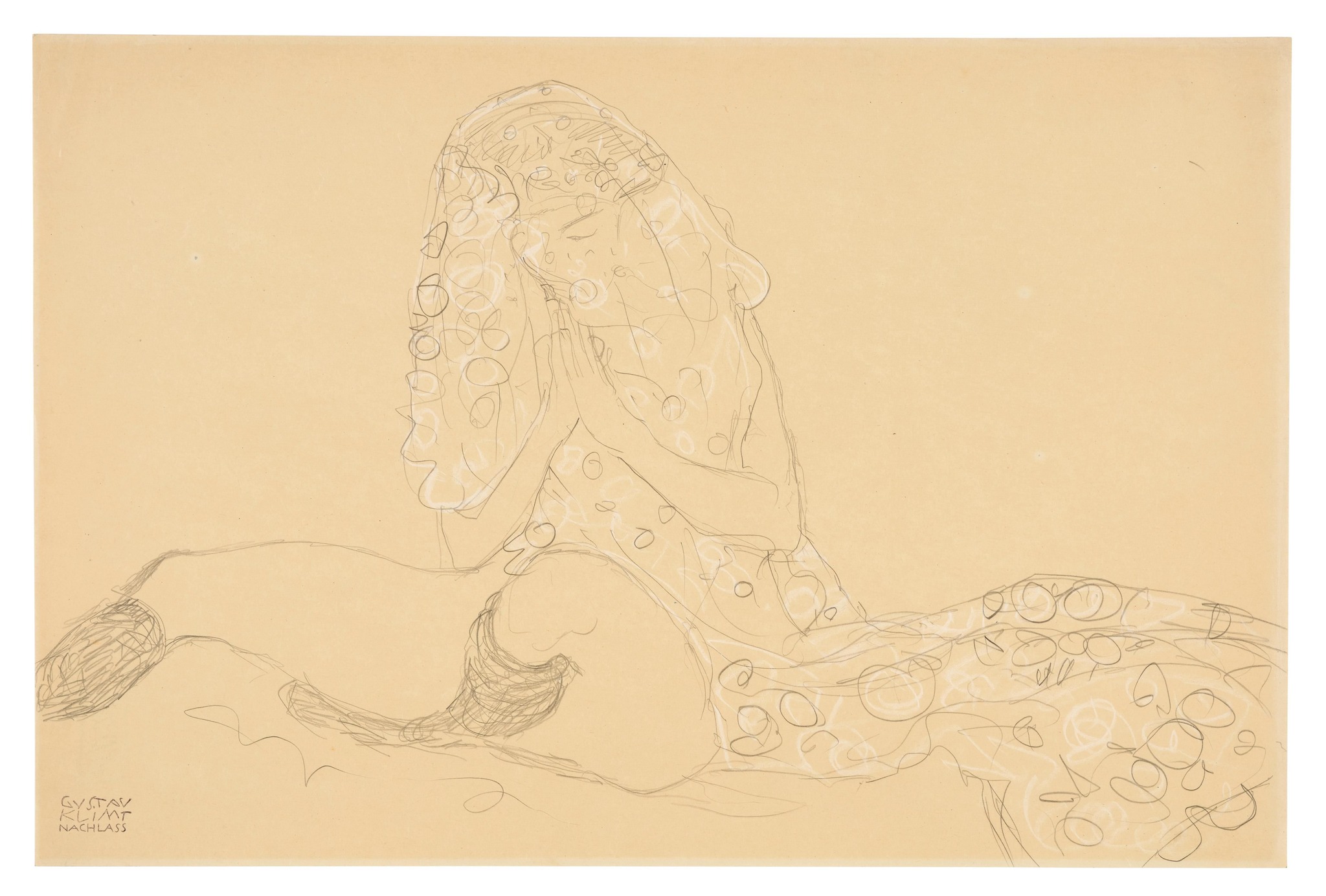Girl with a Veil, 1913 – Gustav Klimt