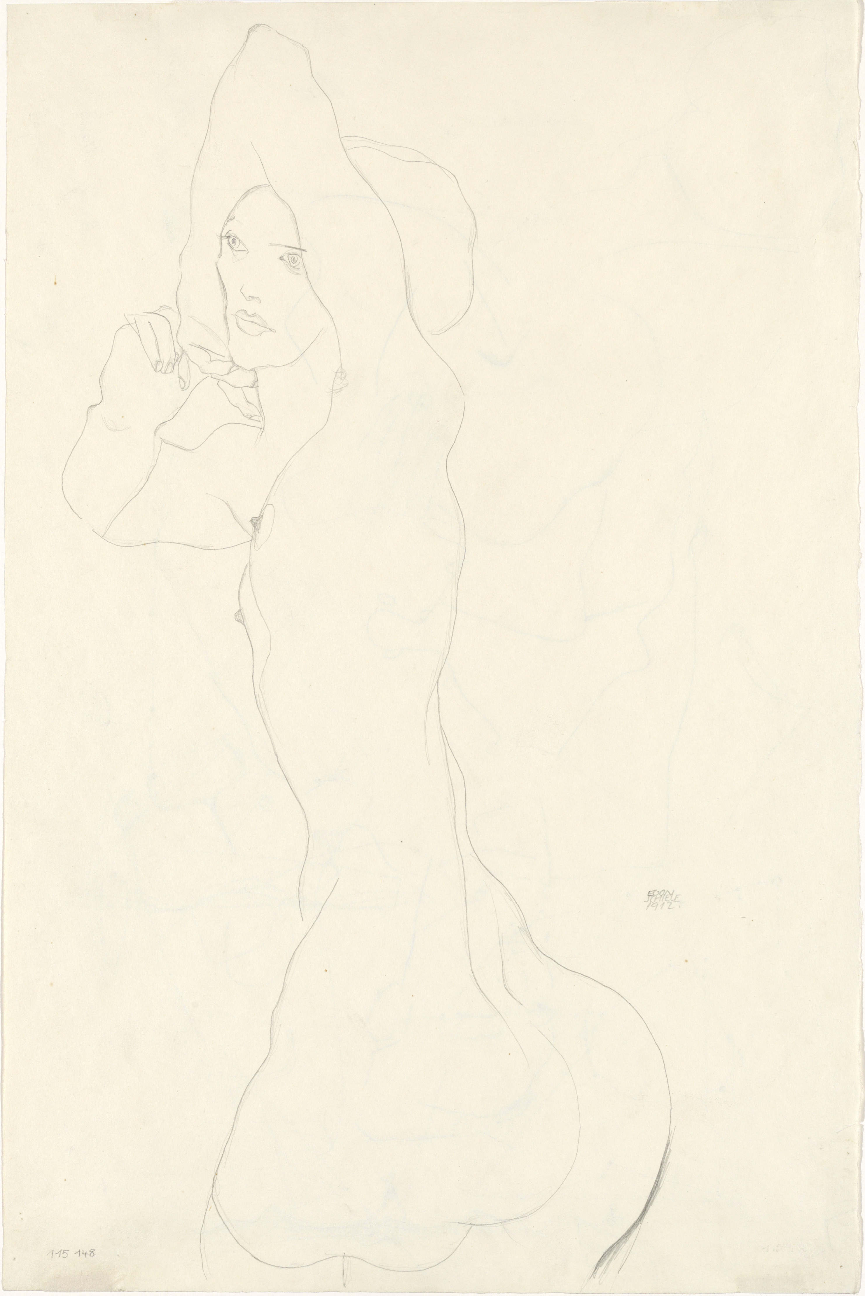 Girl Nude, 1912 – Egon Schiele