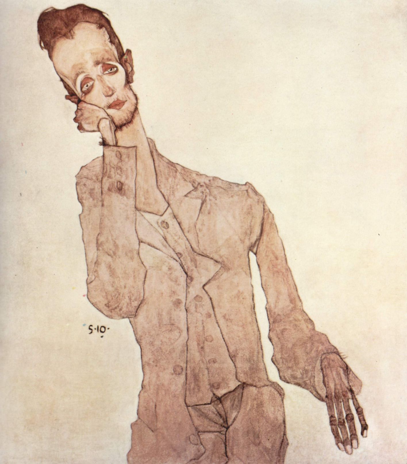 Portrait of the Painter Karl Zakovsek, 1910 – Egon Schiele