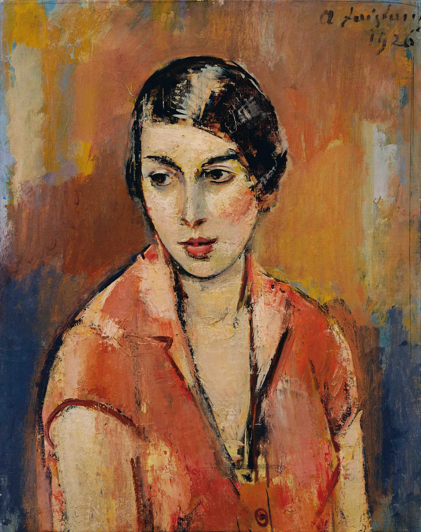Young Woman in Pink Dress, 1926 – Anton Faistauer