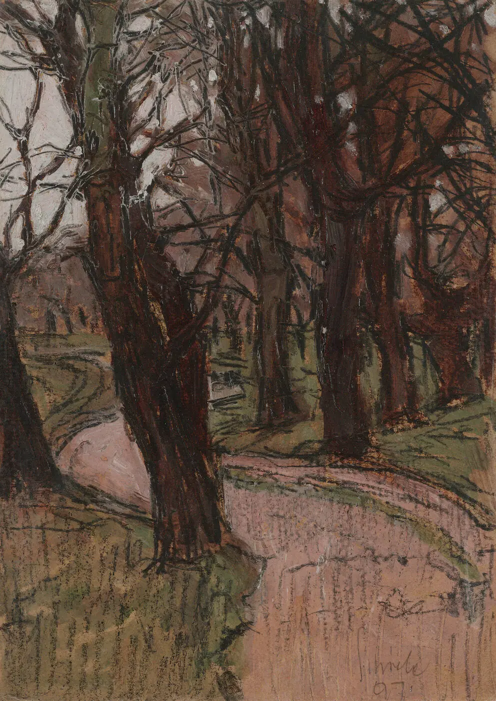 Autumnal Alluvial Forest, 1907 – Egon Schiele