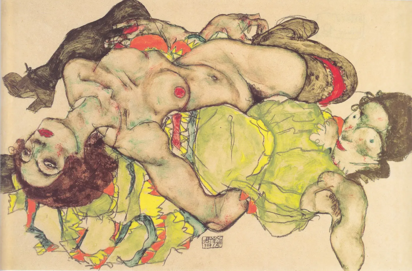 Two Girls Lying Entwined, 1915 – Egon Schiele