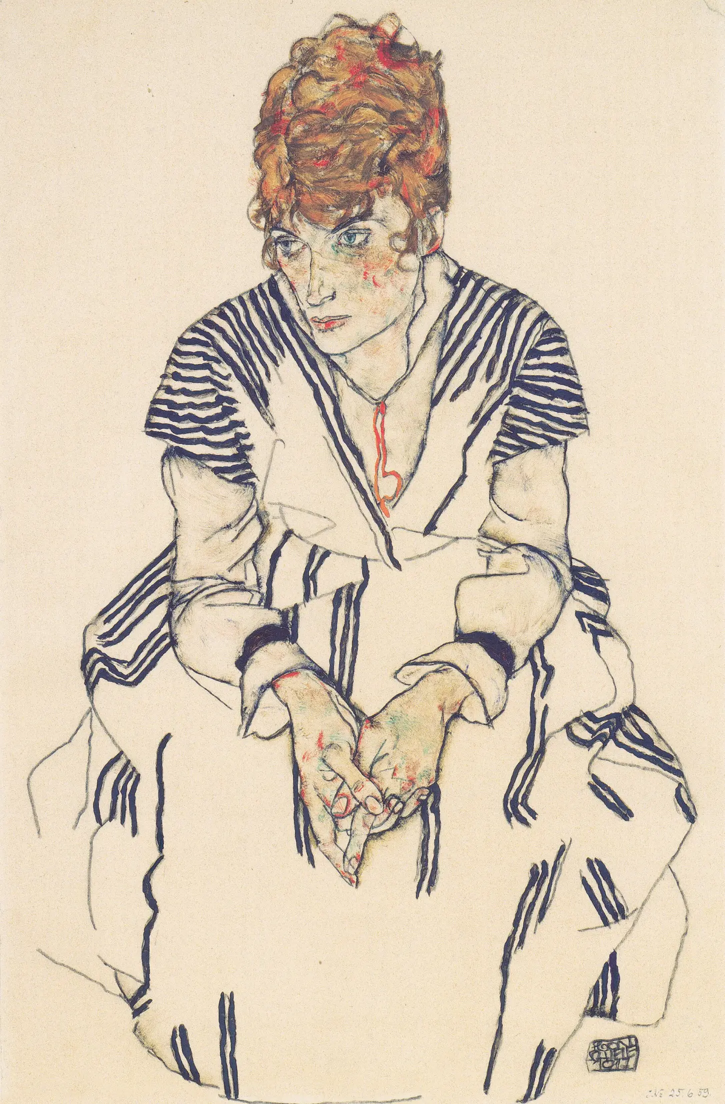 Adele Harms, the Artist’s Sister-in-Law, 1917 – Egon Schiele