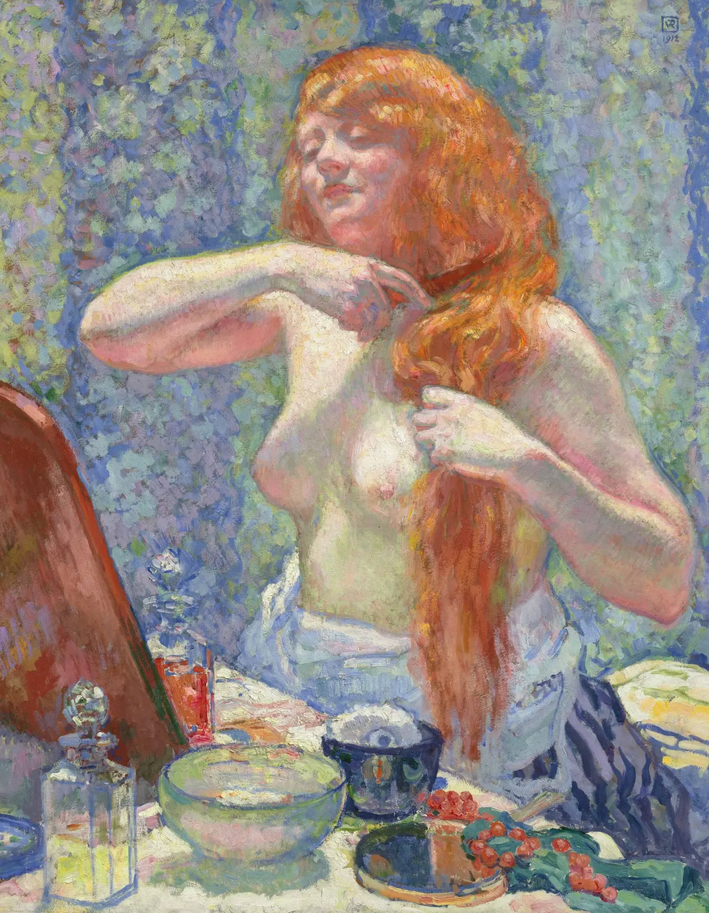 Woman at her Toilette, 1912 – Théo van Rysselberghe
