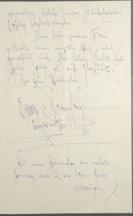 Digitized German transcription of the historical letter written by Emilie Obransky to Marie Schiele on November 17, 1918, preserved in the Leopold Museum archive